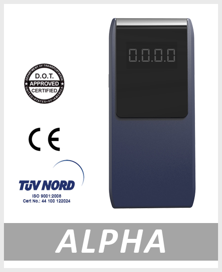 Alcohol tester breathalyzer Alpha